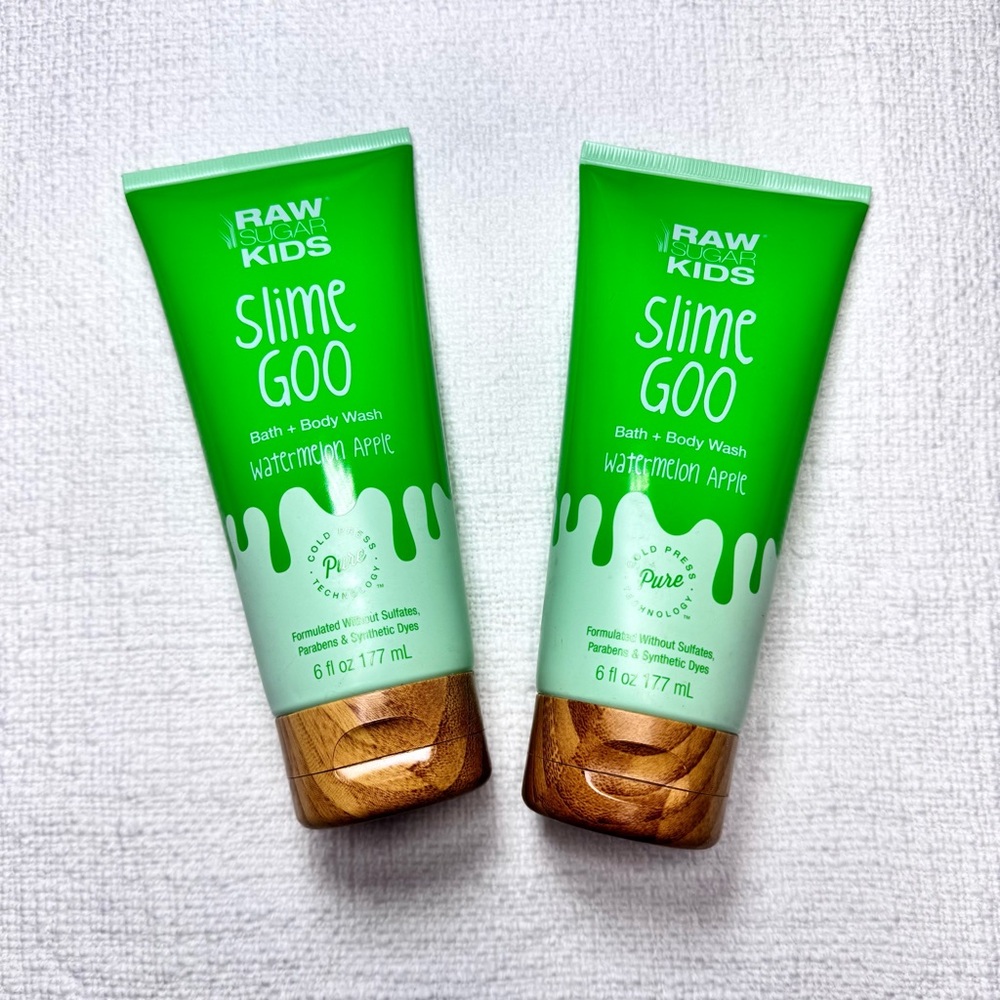 NEW Raw Sugar Kids Slime Goo Bath and Body Wash